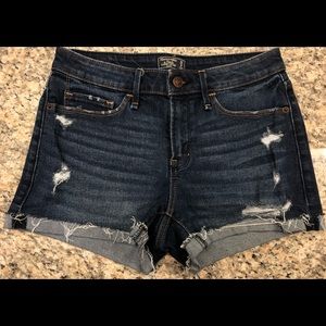Abercrombie and Fitch Harper Low-Rise Jean Shorts